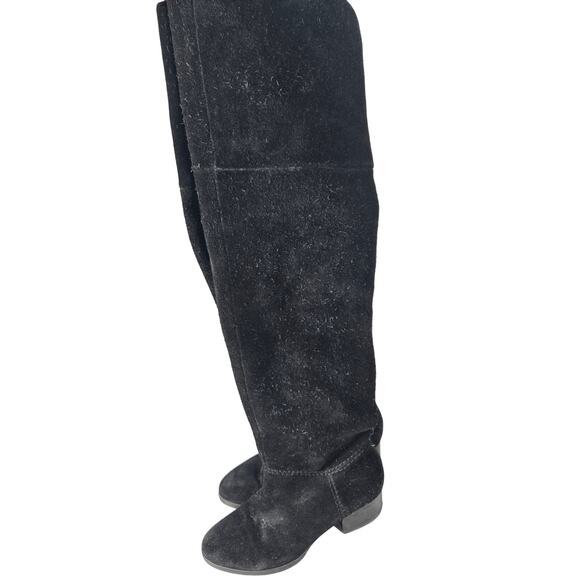 Nordstrom Suede Leather Over the Knee Block Heel Riding Boots Womens 6M - Picture 2 of 7